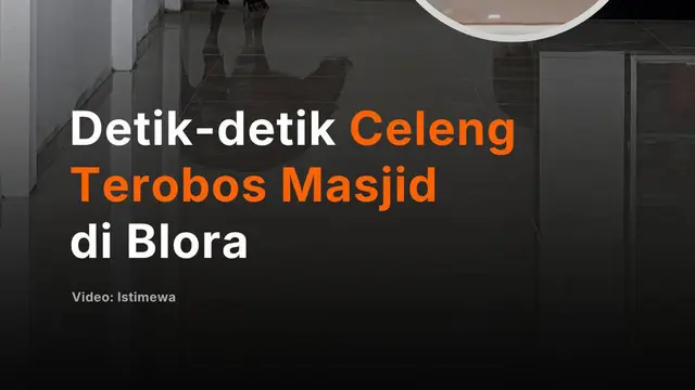 Detik-detik Celeng Terobos Masjid di Blora