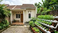 7 Contoh Rumah Kecil Type 45 dengan Kebun Sayur Belakang Rumah