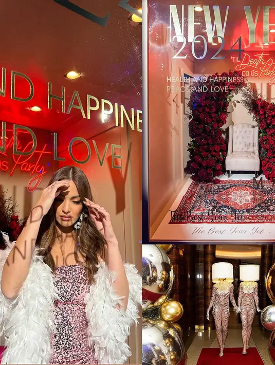 Penampilan istri Ardi Bakrie itu tidak luput dari perhatian. Pada malam perayaan itu, Nia tampil stunning dengan fitted bandeau dress berwarna pink yang dihiasi sequin.