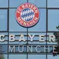 Logo dan ilustrasi Bayern Munchen. (AFP/Christof Stache)