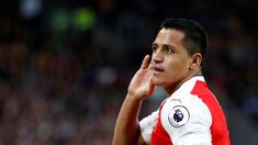 Arsenal meraih kemenangan 4-1 atas Hull City pada laga lanjutan Premier League, di KCOM Stadium, Sabtu (17/9/20106). Alexis Sanchez mencetak dua gol. (Reuters/Russell Cheyne)