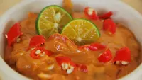 Jika biasanya tempoyak diolah dan dijadikan lauk utama, apa jadinya jika tempoyak diolah menjadi sambal? (Sumber foto: vidio.com)