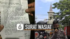 Surat ditulis di kertas, berisi permintaan maaf dan tinggalkan uang.