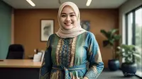 6 Model Tunik Batik 2025 untuk Wanita Karier Bertubuh Gemuk, Solusi Tampil Ramping dan Stylish saat Ngantor