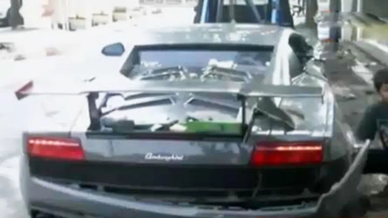 VIDEO: Korban Balap Liar Lamborghini Surabaya Terlempar 4 Meter