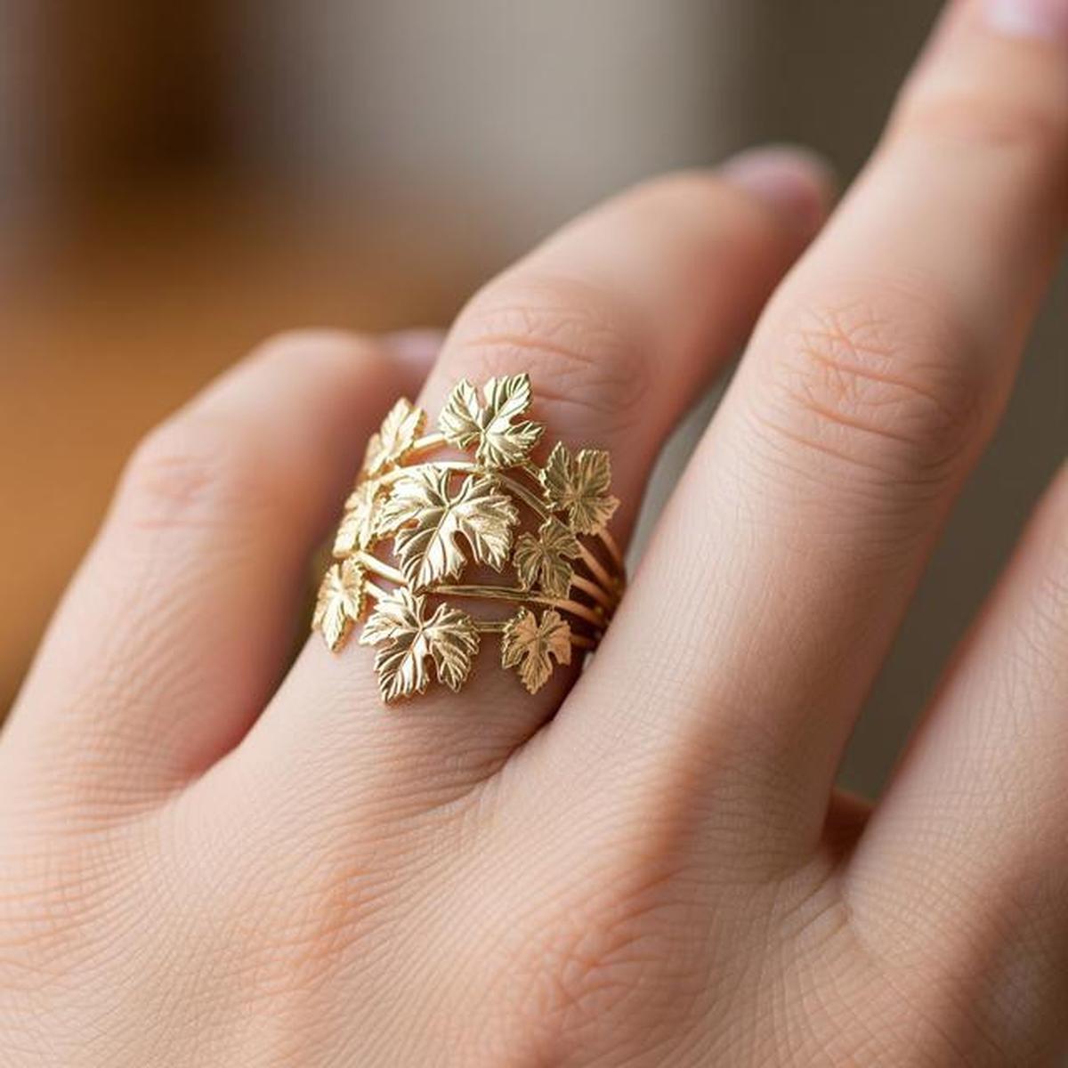 7 Cincin Model Daun Anggur yang Cantik dan Estetik untuk Koleksi Perhiasanmu di 2025