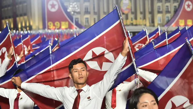 Kemeriahan Peringatan 76 Tahun Berdirinya Republik Rakyat Demokratik Korea Utara