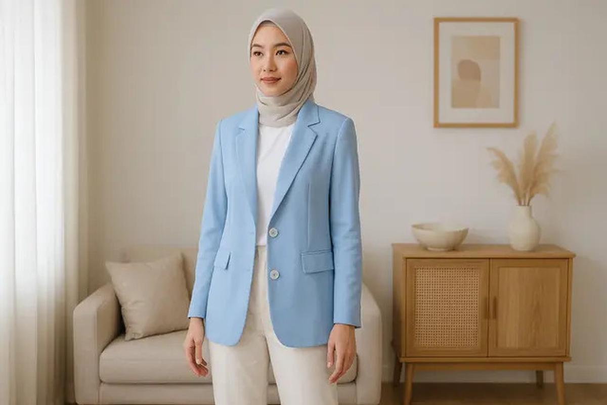 7 Blazer Warna Pastel Trend 2025, Tampil Lembut tapi Powerful
