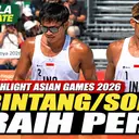 Highlight Final Voli Pantai Putra Indonesia vs Qatar, Bintang/Sofyan Raih Perak Asian Games 2026