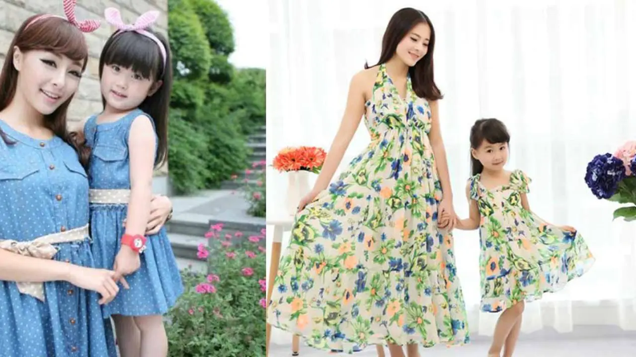 Kekompakan Ibu dan Anak dalam Balutan 7 Baju 'Couple'