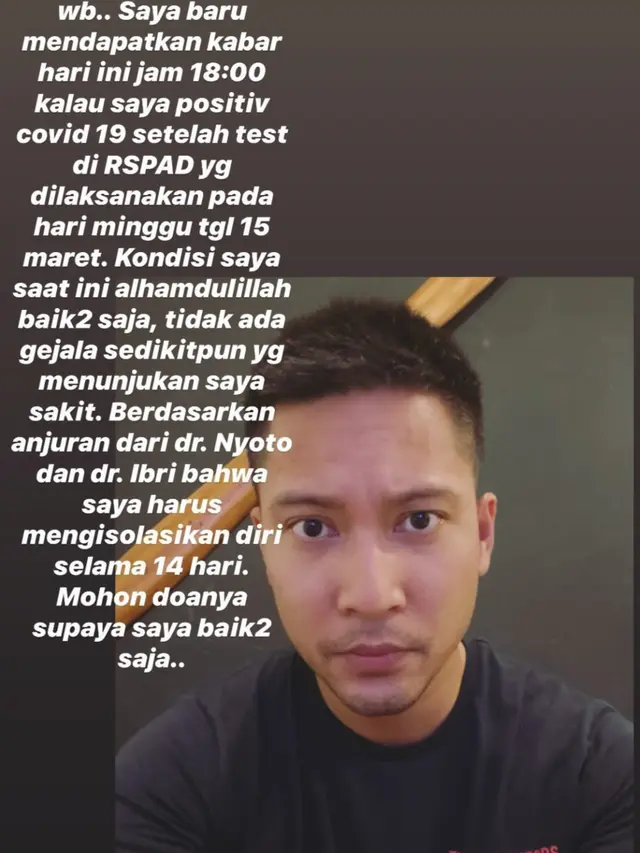 Unggahan Detri Warmanto. (Foto: Instagram @detriwarmanto)