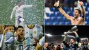 Berikut ini susunan tim terbaik dunia versi FIFA pada tahun 2017 yang didominasi pemain Real Madrid. (Kolase foto-foto dari AFP)