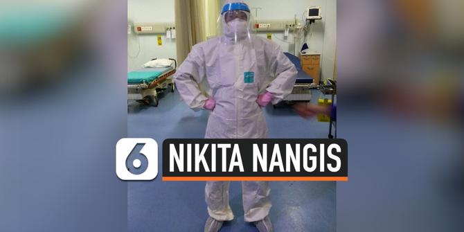 VIDEO: Nikita Mizani Menangis, Sumbangan Baju APD Dipakai Tenaga Medis