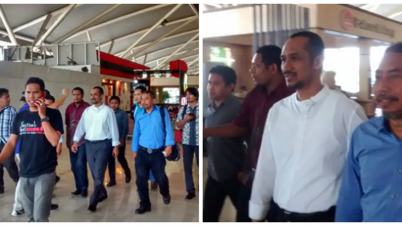 Berkemeja Putih, Abraham Samad Siap Diserahkan ke Kejaksaan