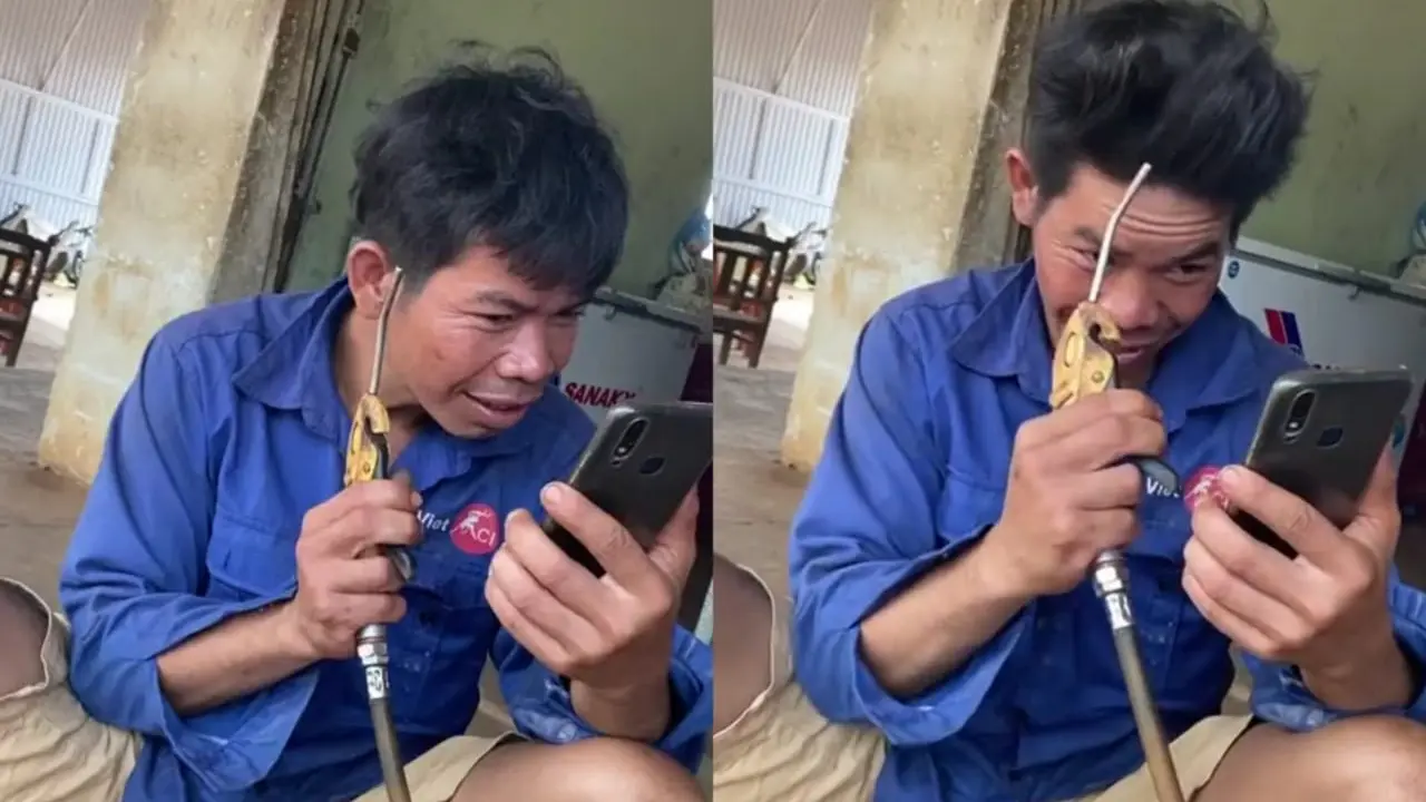 Bermodalkan Pompa Angin, Pria Ini Ubah Gaya Rambut Jadi Super Kece