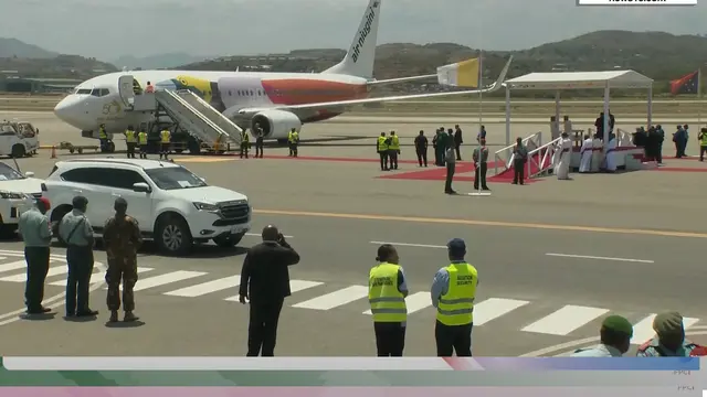 Suasana jelang kedatangan Paus Fransiskus ke Dili, Timor Leste, Senin (9/9/2024). (Tangkapan layar)
