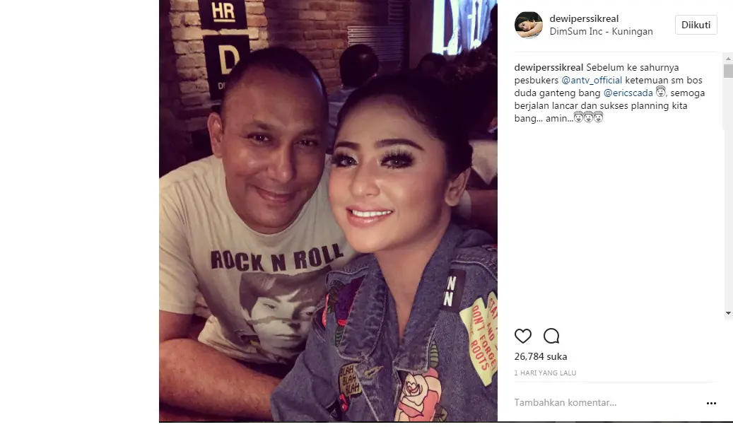 Dewi Perssik dan mantan suami Lyra Virna (Foto: Instagram)