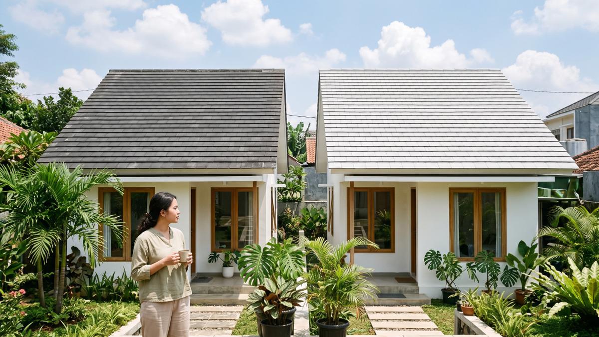 Atap Gelap atau Terang, Mana yang Membuat Rumah Lebih Sejuk? Hunian Adem Tanpa AC