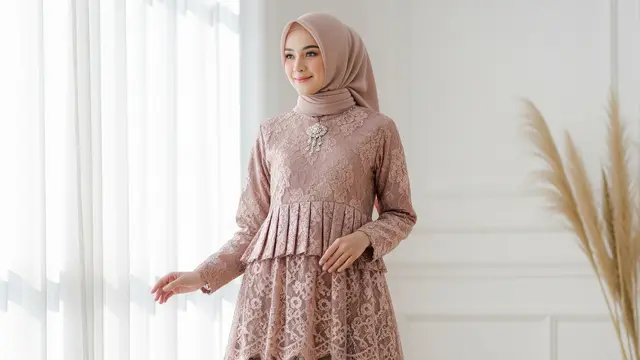 Model Gamis Batik Brokat Nyaman Dipakai