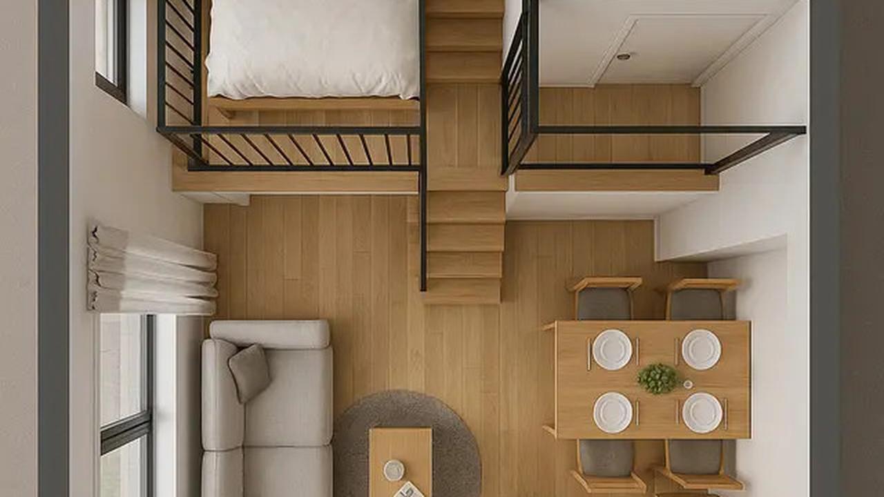 6 Inspirasi Desain Rumah 5x5 Meter dengan 1 Kamar Tidur