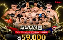 Byon Combat Showbiz 6: Pertarungan Sengit Indonesia vs Malaysia Siap Tayang di Vidio