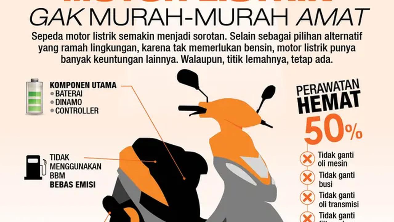 Motor listrik lebih murah dalam perawatan, tapi tidak untuk baterai. (Liputan6.com/Abdillah)