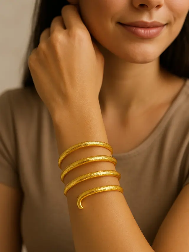 Model Gelang Emas Ekor Kucing 5 Gram (Image by ChatGPT)