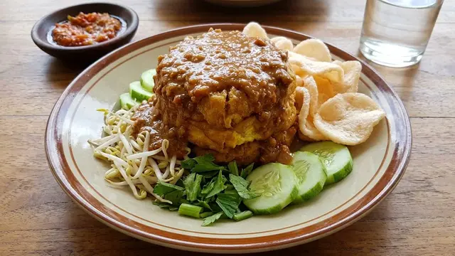 Tahu Telur Saus Kacang