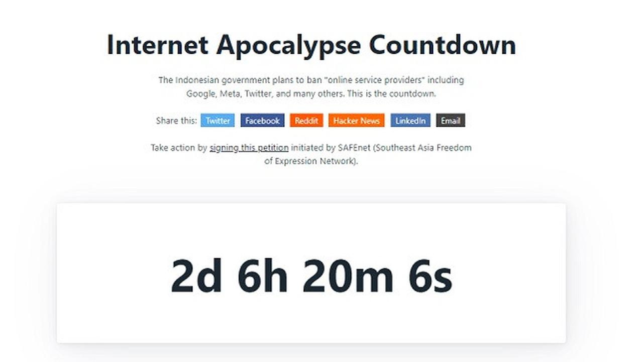 Tampilan situs Kominfu (Tangkapan layar)