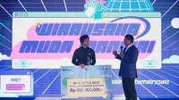 Puncak Wirausaha Muda Mandiri (WMM) Award 2023 di JW Marriot, Surabaya, Jumat (19/1).