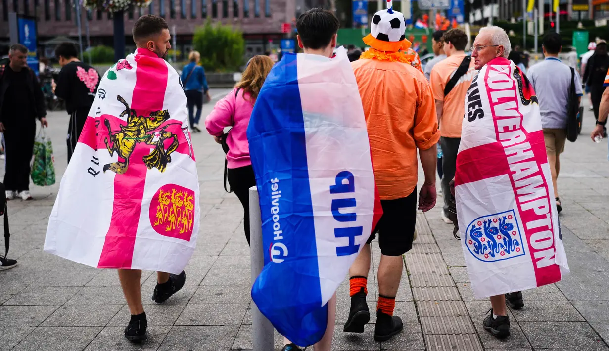 Kedua tim akan memperebutkan satu tempat di final Euro 2024. (AP Photo/Markus Schreiber)