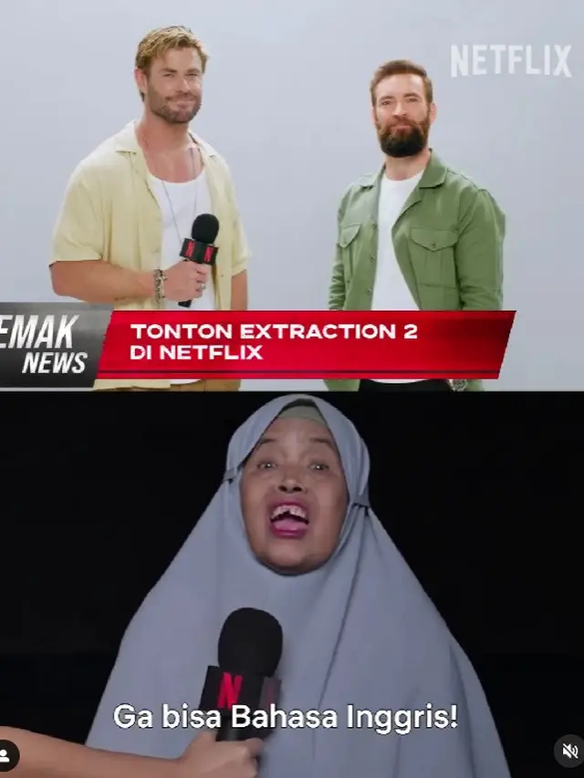 Iklan Netflix Extraction 2, Chris Hemsworth Interaksi dengan Emak-Emak Viral. (Instagram/ netflixid)