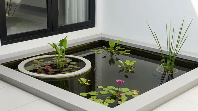 Model Kolam Ikan Depan Rumah Minimalis