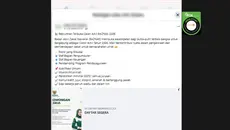 Cek Fakta: Tidak Benar Link Pendaftaran Rekrutmen Calon Amil Baznas 2026