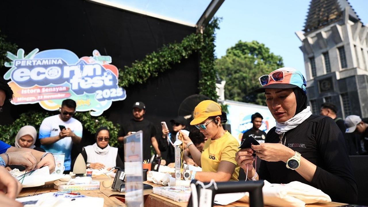Re-create DIY Tote Bag & Keychain di acara Road to Pertamina Eco RunFest 2025