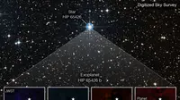 Gambar salah satu exoplanet bernama HIP 65426 (Photo by NASA/ESA/CSA, A Carter (UCSC), the ERS 1386 team, and A. Pagan (STScI))