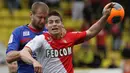 James Rodriguez. Gelandang serang Kolombia berusia 30 tahun yang kini bermain bersama Al Rayyan sejak awal musim 2021/2022 lalu, pernah berseragam AS Monaco selama 1 musim pada 2013/2014 usai didatangkan dari FC Porto. Ia total tampil dalam 38 laga di semua ajang dengan torehan 10 gol dan 14 assist. Real Madrid pun kepincut dan AS Monaco melepasnya dengan nilai transfer 75 juta euro atau setara Rp1,15 triliun. (AFP/Jean Christophe Magnenet)