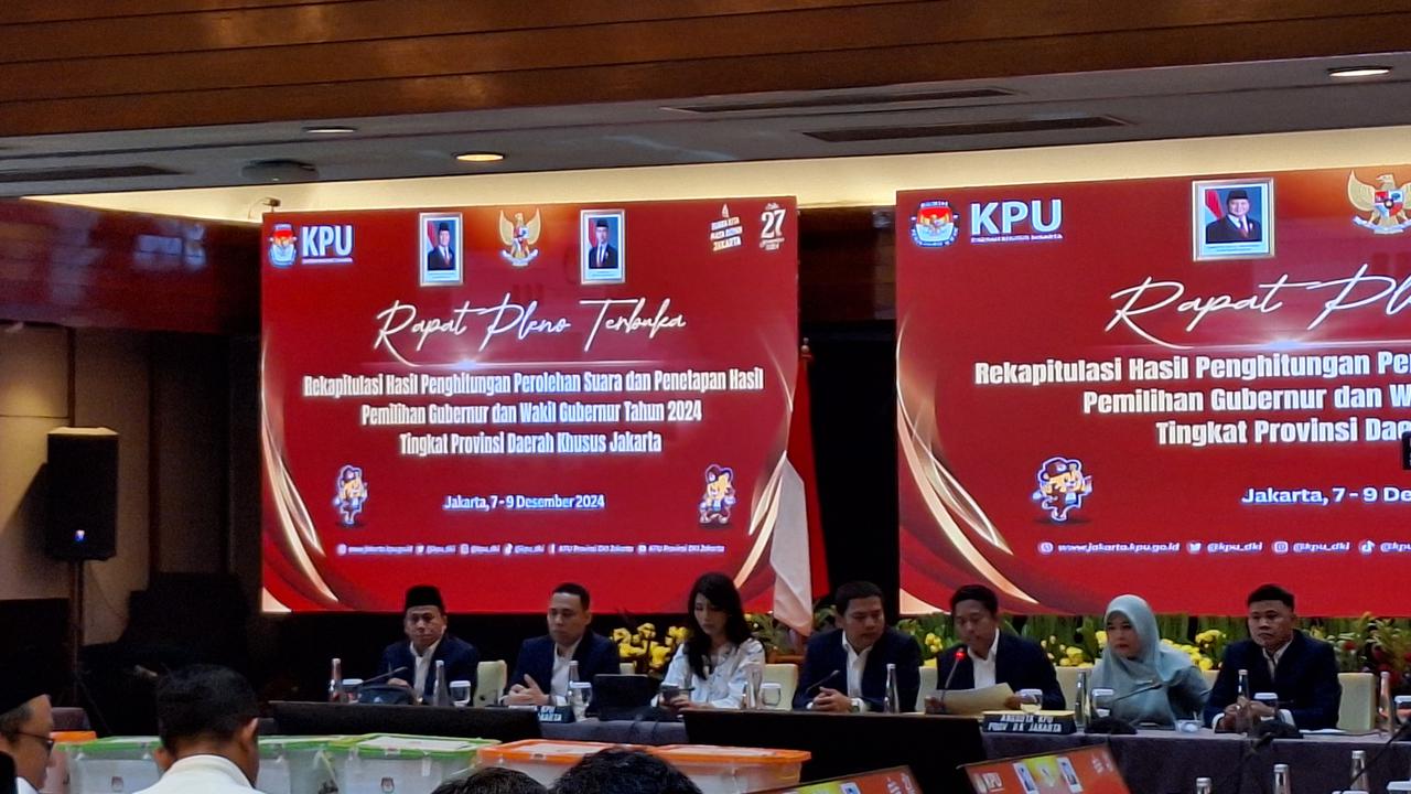 rekapitulasi suara Pilkada jakarta 2024
