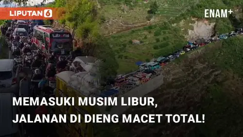 VIDEO: Memasuki Musim Libur, Jalanan Di Kawasan Dieng Terpantau Macet Total!