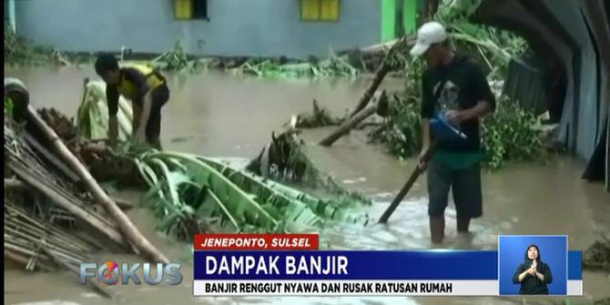 5 Hari Banjir Melanda Jeneponto, Warga Mengaku Belum Terima Bantuan