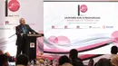 Wakil ketua DPR fraksi demokrat  Agus Hermanto memberikan sambutan dalam acara penghargaan wakil rakyat terbaik 2018 oleh Panggung Indonesia di Jakarta, Rabu (29/8).(Liputan6.com/ Faizal Fanani)