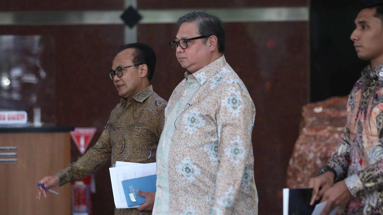 FOTO: Airlangga Hartarto Sambangi KPK Bahas Isu Tarif Dagang Indonesia AS