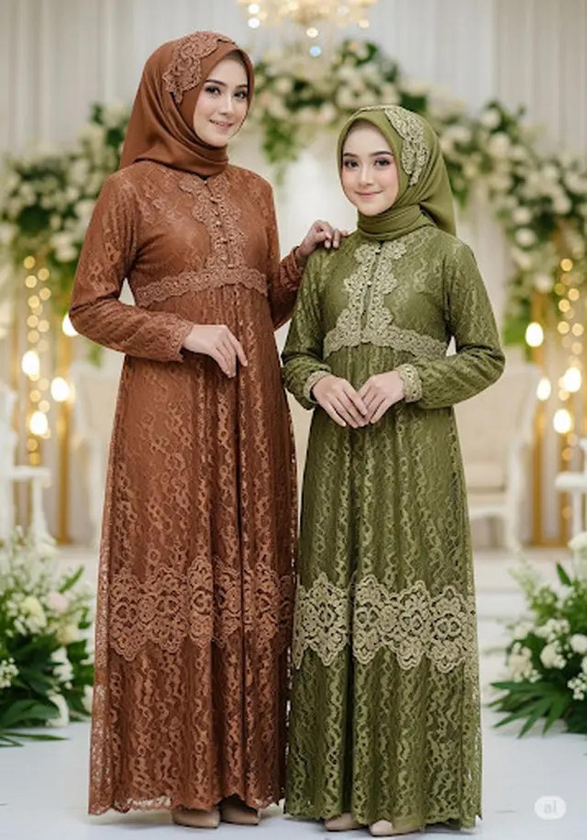10 Model Baju Brokat Anak Kembaran dengan Ibu untuk Pesta yang Anggun dan Elegan