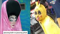 6 Potret Dandan Jadi Pocong Warna-Warni Ini Nyeleneh, Kocak (TikTok YT Numa Kids Channel)