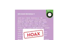 Kumpulan Hoaks Terkait ATM, Simak Daftarnya