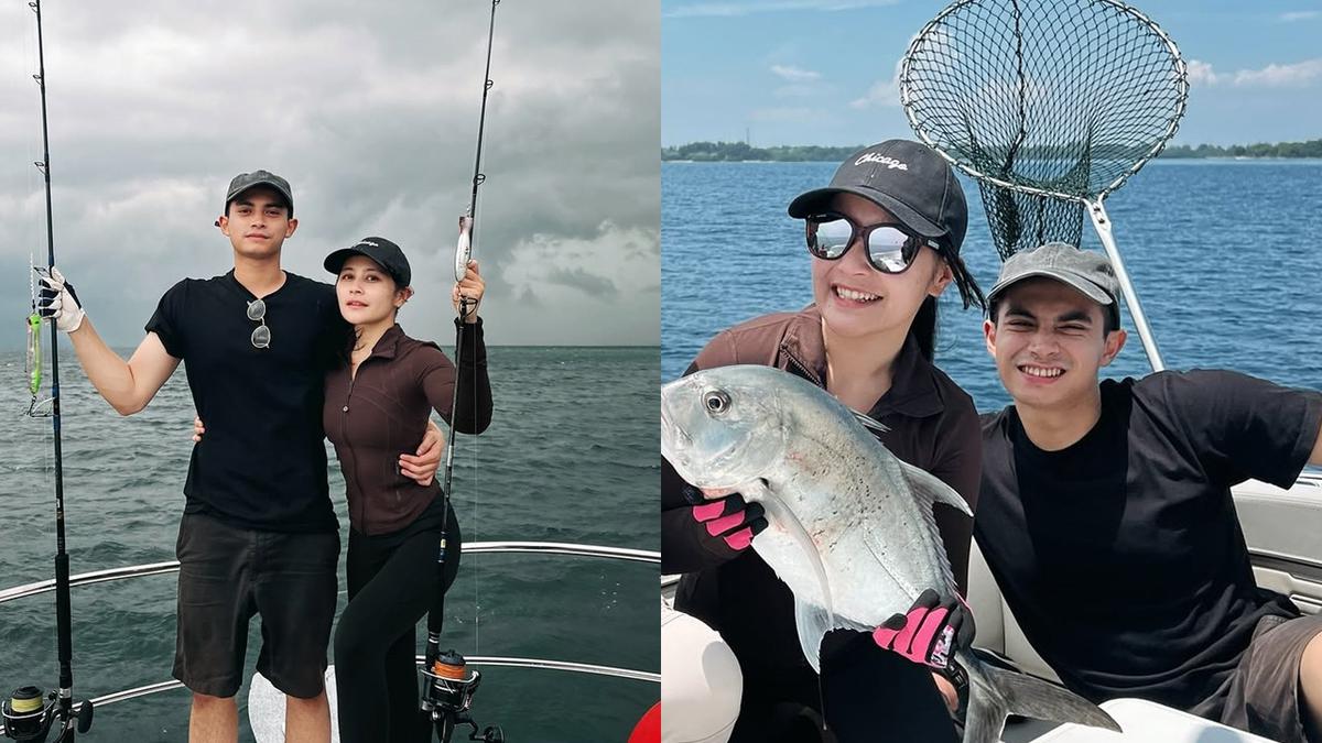 7 Momen Prilly Latuconsina dan Kekasih Mancing Bareng, Omara Dilatih Sabar