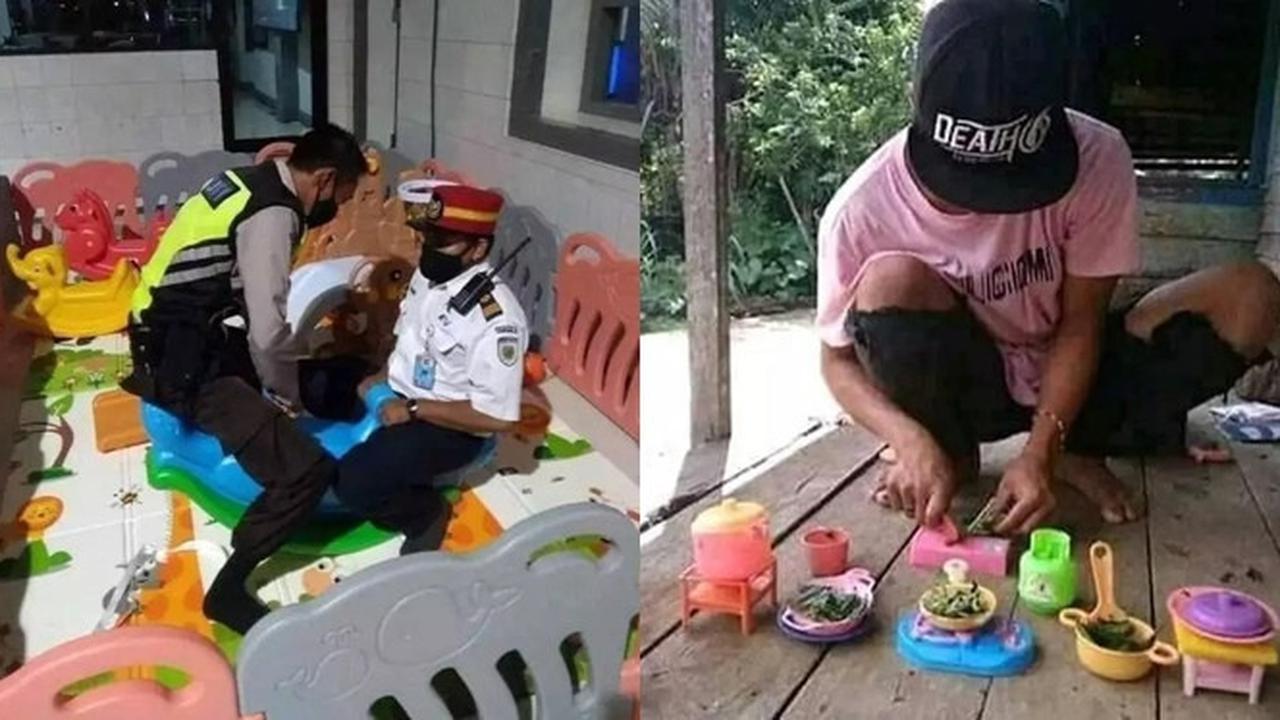 6 Tingkah Bapak-Bapak Kegirangan Ketemu Mainan Bocah, Menolak Tua