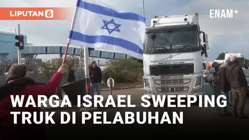 VIDEO: Demonstran Israel Sweeping Truk yang Diduga Bawa Bantuan untuk Gaza