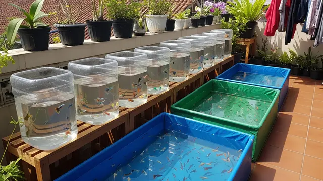 5 Keuntungan Ternak Ikan Hias di Galon dan Terpal, Lebih Hemat dari Kolam Semen