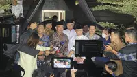 Menteri Koordinator Bidang Pembangunan Manusia dan Kebudayaan (Menko PMK) Muhadjir Effendy pada acara Haul ke-53 Bung Karno yang diadakan oleh DPP PDIP di Masjid At-Taufiq, Lenteng Agung, Jakarta Selatan, Rabu (21/6/2023). (Foto: Ady Anugrahadi/Liputan6.com).